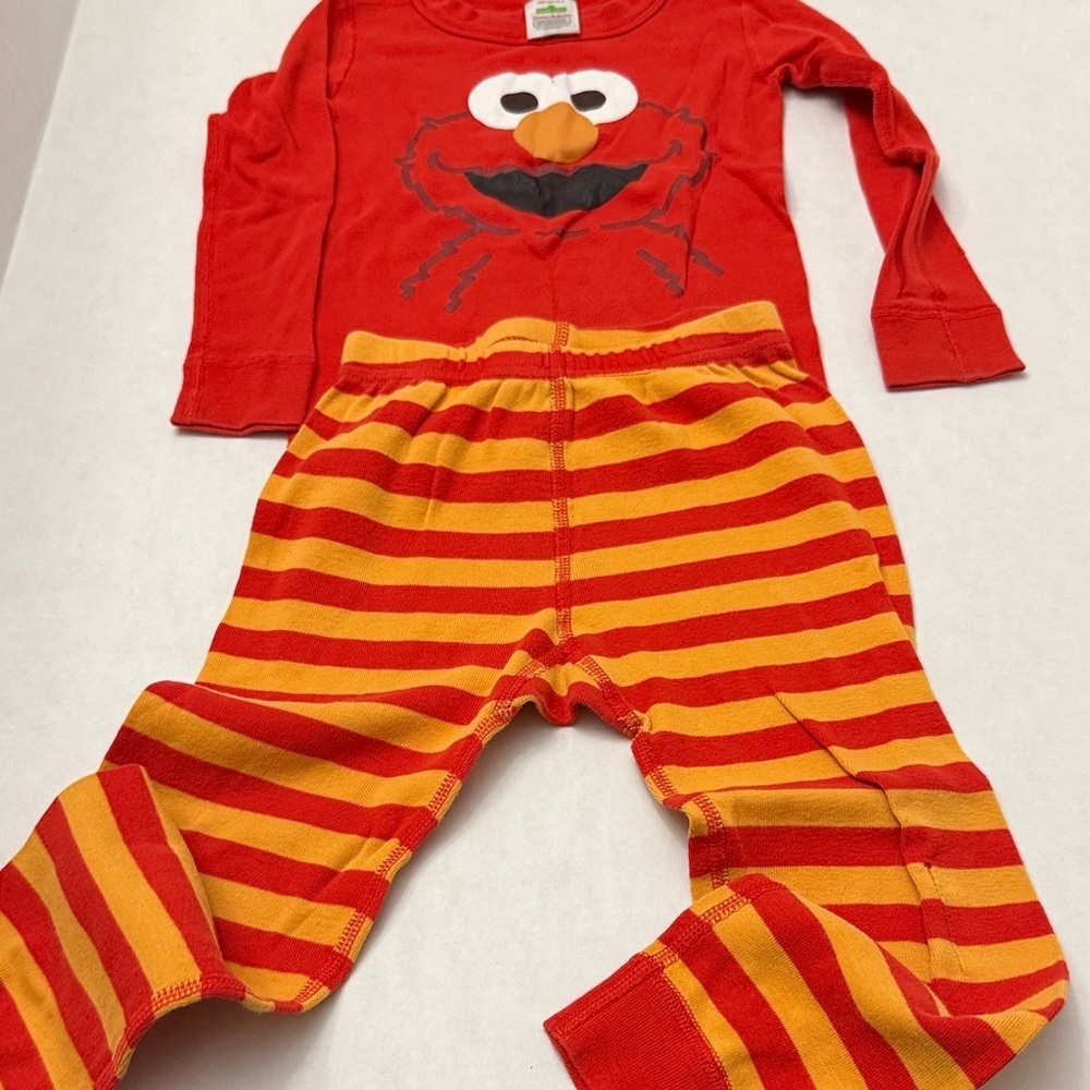 Hanna Andersson Red and Yellow Kids Pajama Set